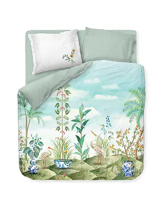 PIP STUDIO | Perkal Bettwäsche Jolie 2x 70x90cm / 200x200cm Weiss | 